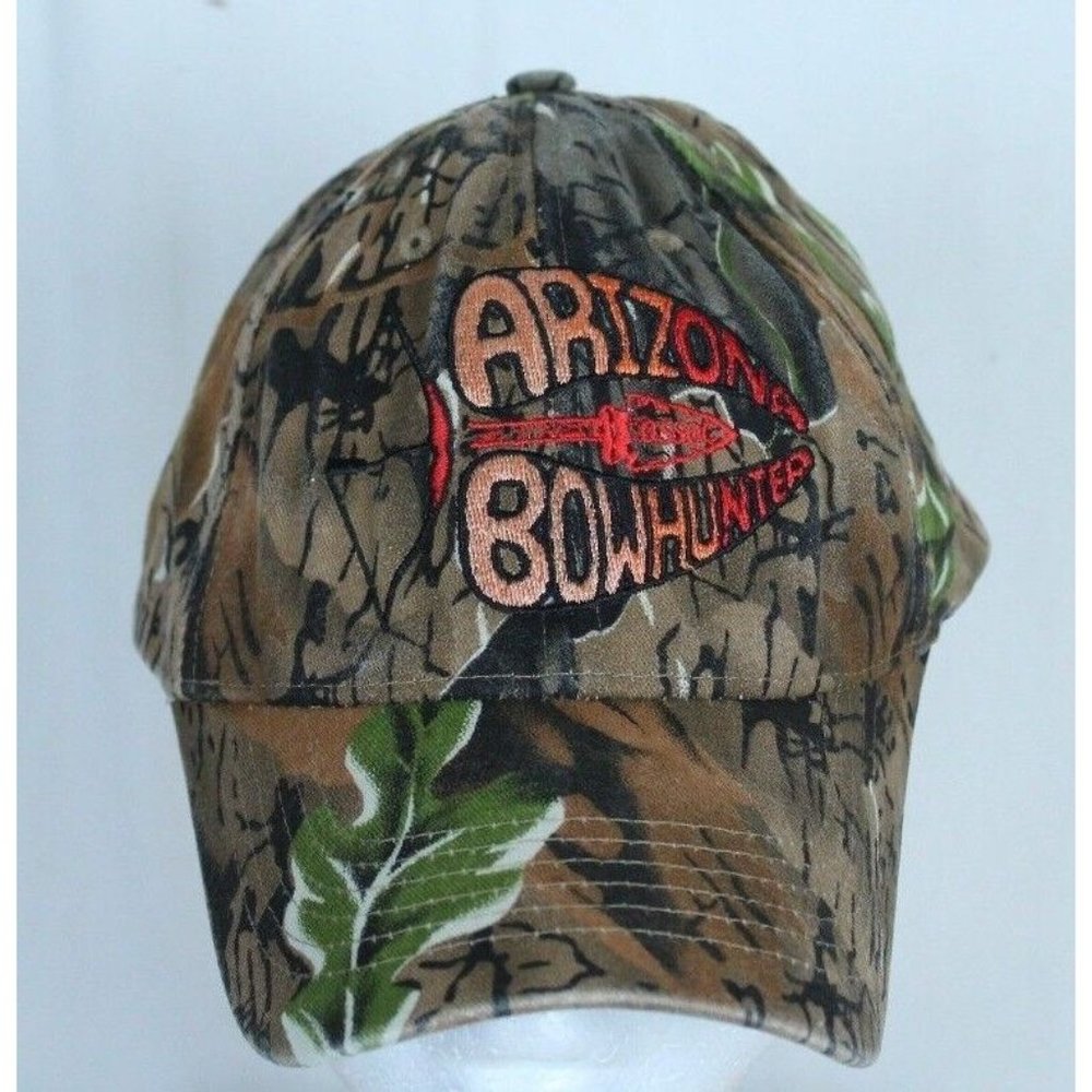 Arizona Bow Hunter Hunting Camouflage Ball Cap Trucker Hat Adjustable